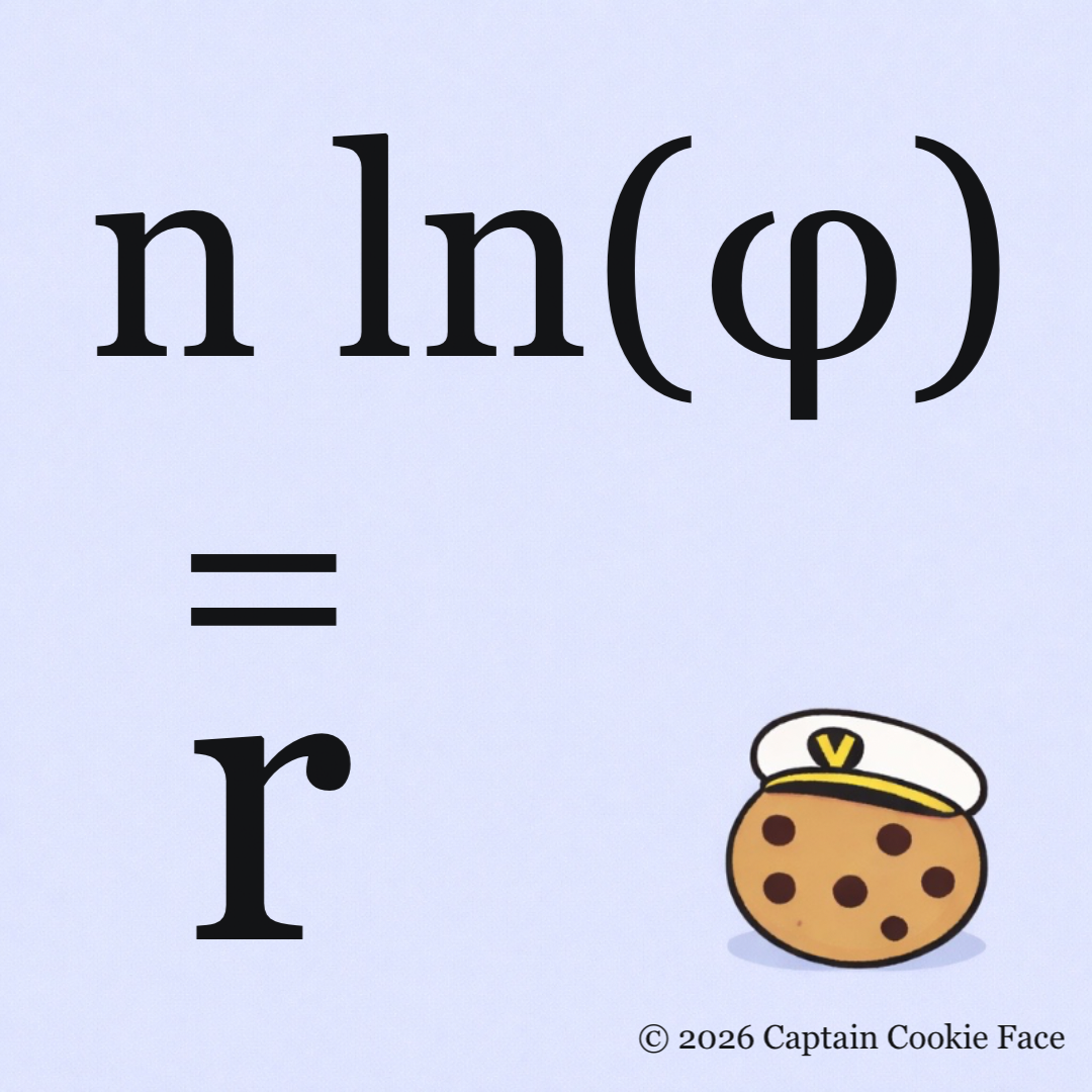 The scale of existence is ln(φ).